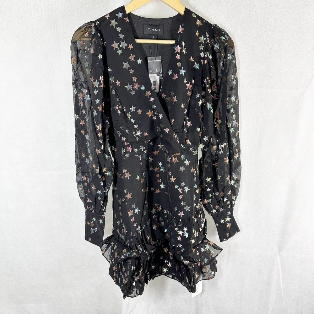 Yumi Kim Revolve Scarlet Starry Night Black Mini Dress Size 0